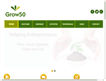 Tablet Screenshot of grow50.com